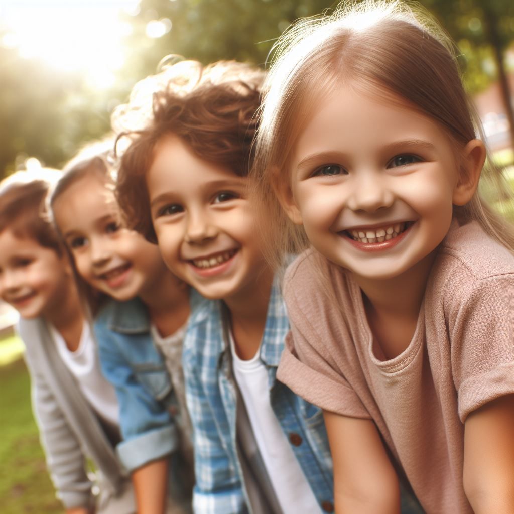 Seguro dental Niños sonriendo porque tienen seguro dental