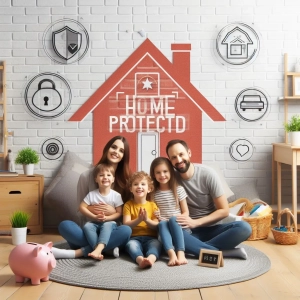 Ejemplo visual de seguros no personales como el seguro de hogar