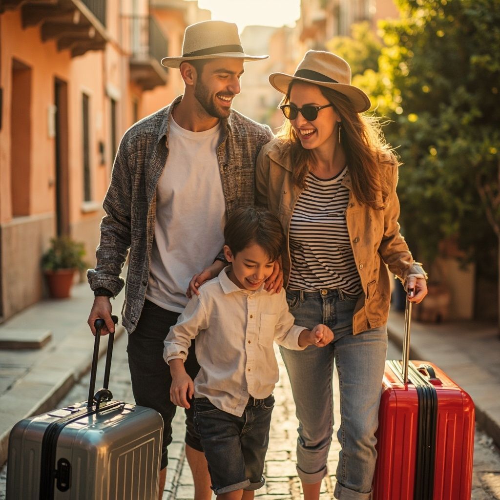 Family reunited in Spain