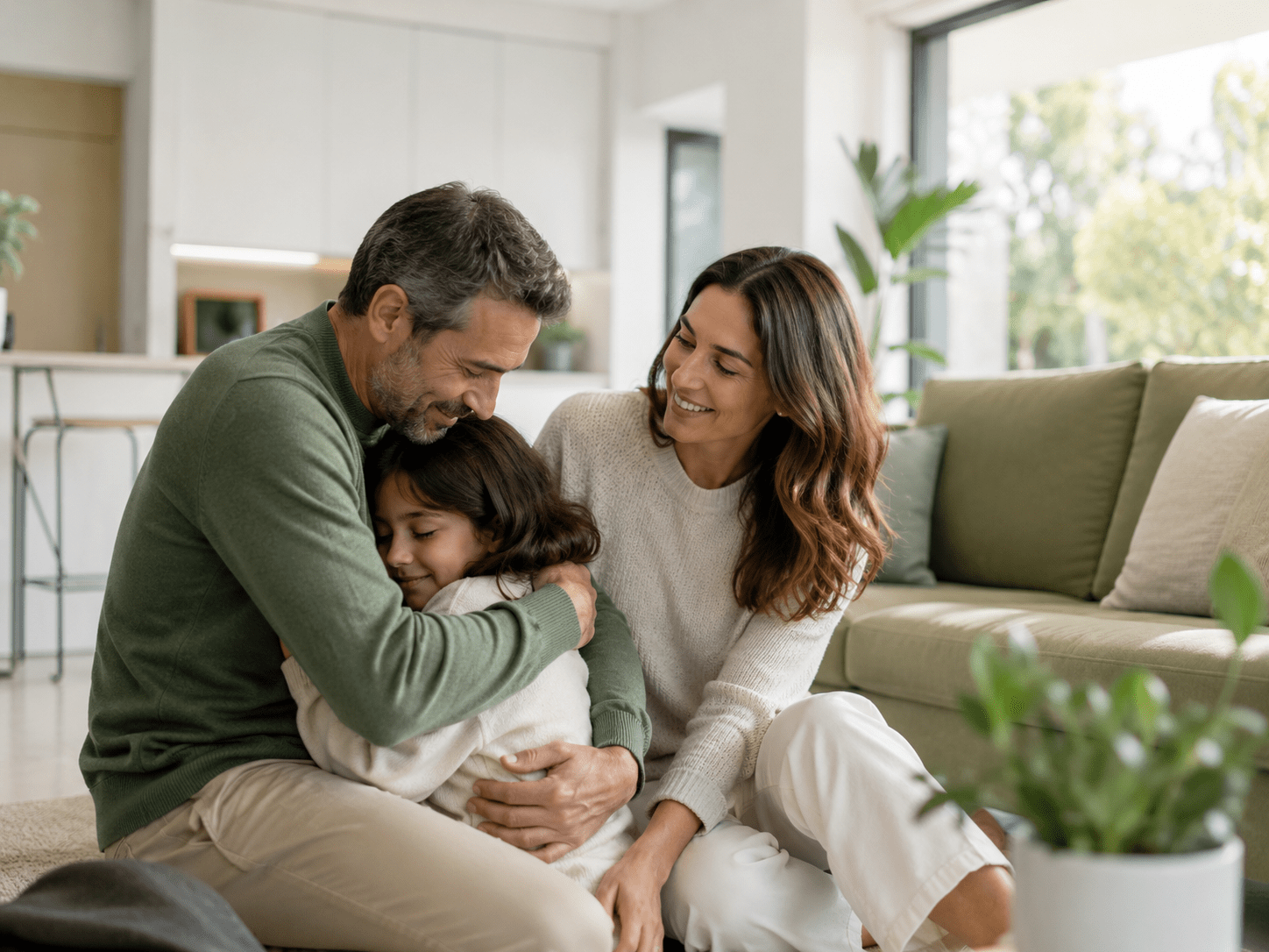 Familia protegida con seguro de vida DKV Vida