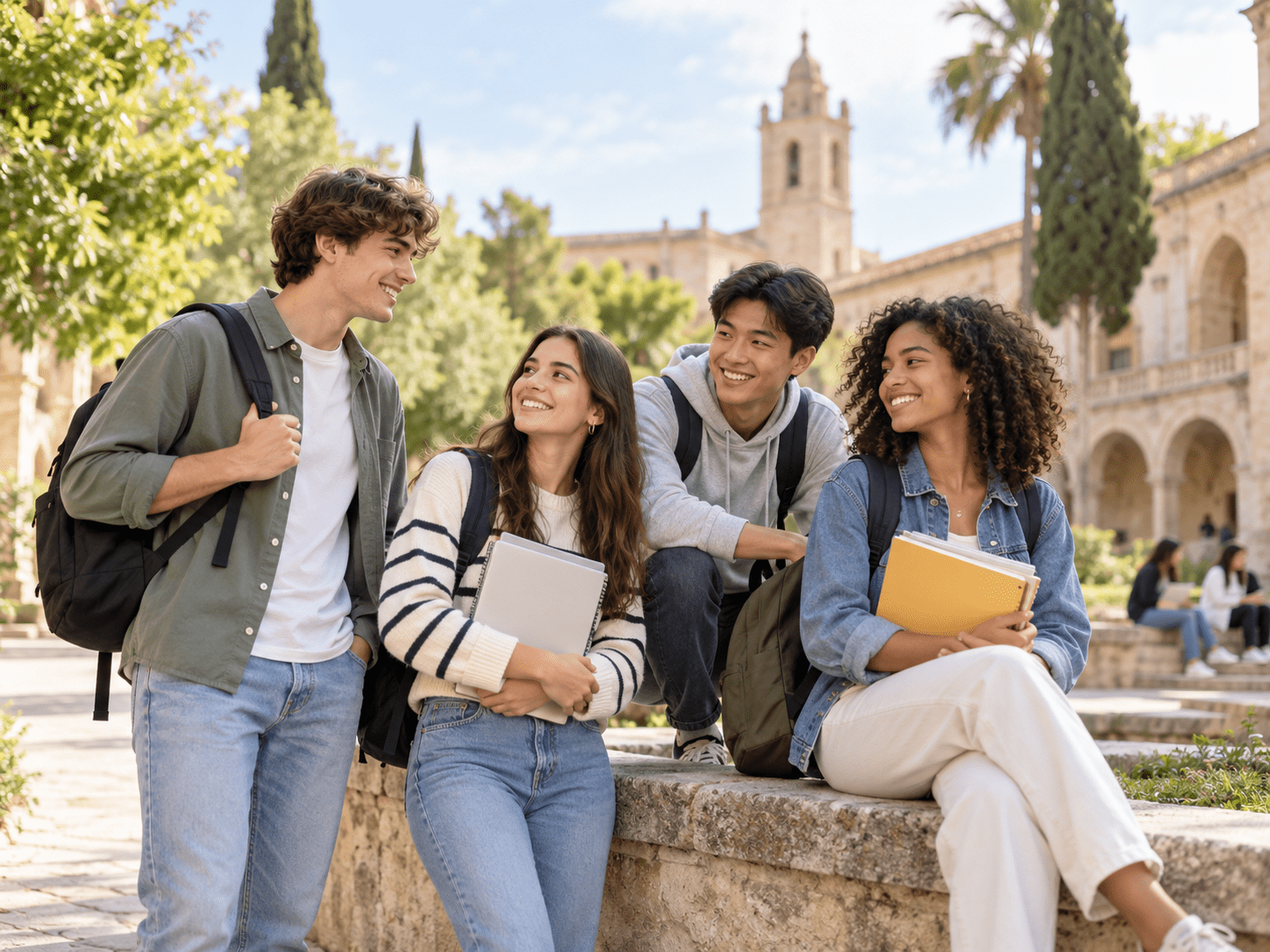 International students preparing to study in Spain